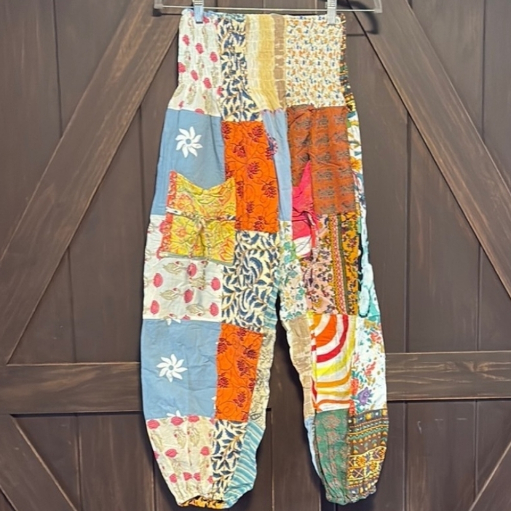 Jessica Multicolor Patchwork Pants - image 1